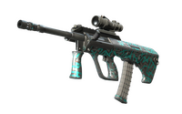 AUG | Ricochet (Well-Worn) AUG — CS2 skin in the Fire Serpent case on DuckSkins