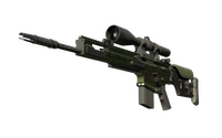 StatTrak™ SCAR-20 | Green Marine (Battle-Scarred) SCAR-20 — CS2 skin in the Shadow case on DuckSkins