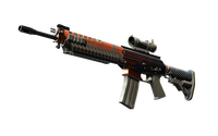 StatTrak™ SG 553 | Danger Close (Well-Worn) SG 553 — CS2 skin in the Danger Zone case on DuckSkins