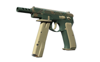 CZ75-Auto | Green Plaid (Minimal Wear) CZ75-Auto — CS2 skin in the Springtrap case on DuckSkins