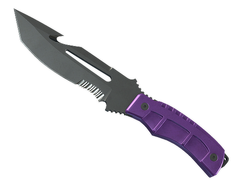 ★ StatTrak™ Survival Knife | Ultraviolet (Well-Worn)