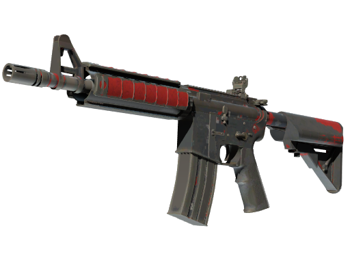 M4A4 | Camuflagem Digital — Vermelho (Veterana de Guerra)
