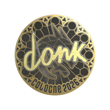 Sticker | donk (Gold) | Cologne 2026