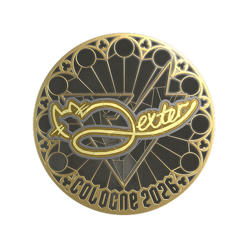 Sticker | dexter (Gold) | Cologne 2026