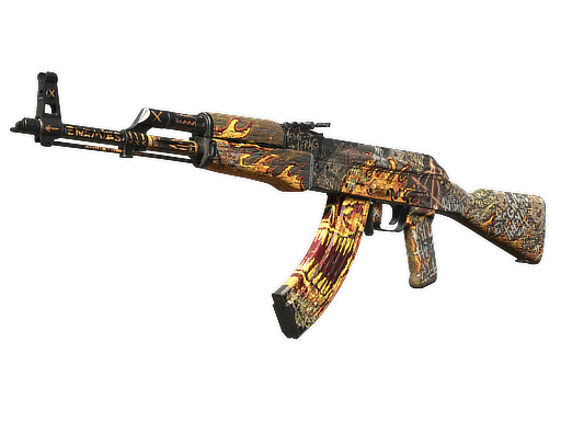 Souvenir AK-47 | Searing Rage (Well-Worn)