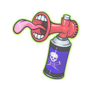 Sticker | Airhorn (Glitter)