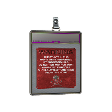 Sticker Slab | WARNING (Foil)
