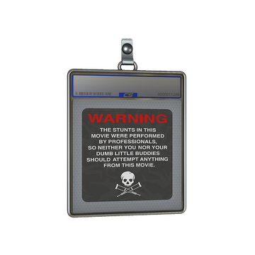 Sticker Slab | WARNING