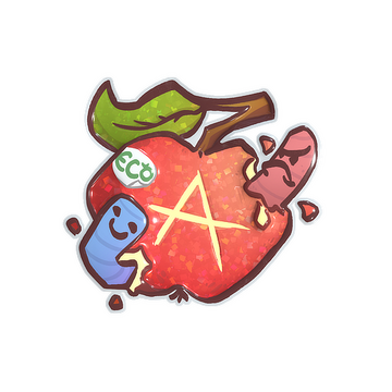 Sticker | Apple A Day (Glitter)