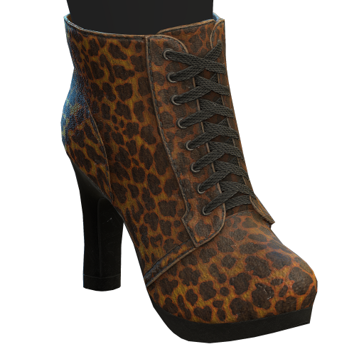 Leopard Print Heel Boots