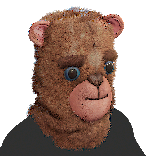 Valentines Bear Head 2025