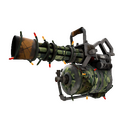 Unusual Festive King of the Jungle Minigun (Battle Scarred)