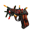 Festive Red Rock Roscoe Pistol (Battle Scarred)