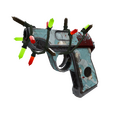 Strange Festive Blue Mew Pistol (Well-Worn)