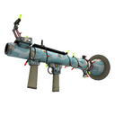 Strange Festive Blue Mew Rocket Launcher (Minimal Wear)