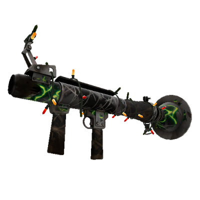 Strange Festivized Specialized Killstreak Shell Shocker Rocket Launcher (Battle Scarred)