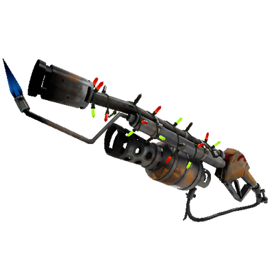 Strange Festivized Turbine Torcher Flame Thrower (Battle Scarred)