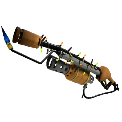 Strange Festivized Professional Killstreak Turbine Torcher Flame Thrower (Factory New)