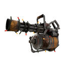 Unusual Festivized Professional Killstreak Brick House Minigun (Battle Scarred)