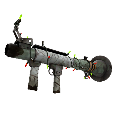 Strange Festivized Aqua Marine Rocket Launcher (Battle Scarred)
