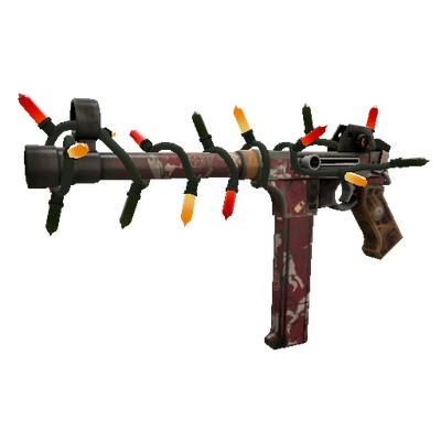 Strange Festivized Specialized Killstreak Low Profile SMG (Well-Worn)