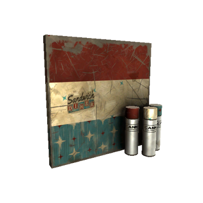 Sandwich Diner War Paint (Well-Worn)