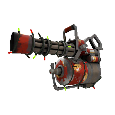 Strange Festivized Killstreak Citizen Pain Minigun (Well-Worn)