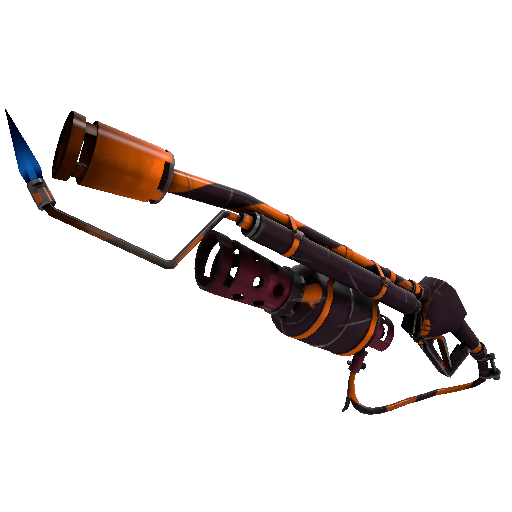 Pumpkin Plastered Flame Thrower (Minimal Wear)