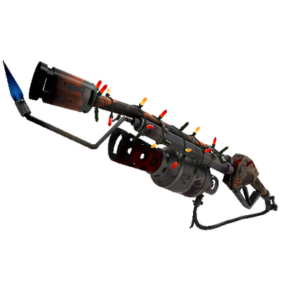 Unusual Festivized Pumpkin Plastered Flame Thrower (Battle Scarred)