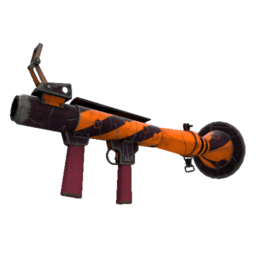 Pumpkin Plastered Rocket Launcher (Well-Worn)