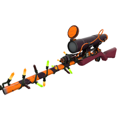 Strange Festivized Killstreak Pumpkin Plastered Sniper Rifle (Field-Tested)