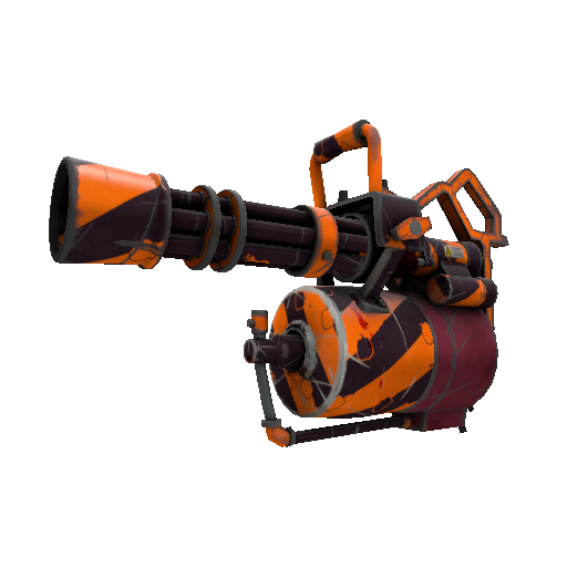 Pumpkin Plastered Minigun (Well-Worn)