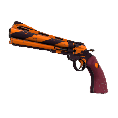 Pumpkin Plastered Revolver (Minimal Wear)