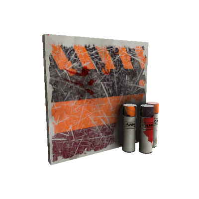 Strange Pumpkin Plastered War Paint (Battle Scarred)