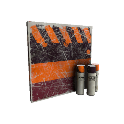 Strange Pumpkin Plastered War Paint (Well-Worn)