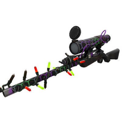 Unusual Festivized Specialized Killstreak Hypergon Sniper Rifle (Well-Worn)