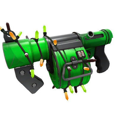 Strange Festivized Specialized Killstreak Health and Hell (Green) Stickybomb Launcher (Minimal Wear)