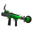 Strange Festivized Health and Hell (Green) Rocket Launcher (Field-Tested)