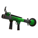 Strange Health and Hell (Green) Rocket Launcher (Battle Scarred)