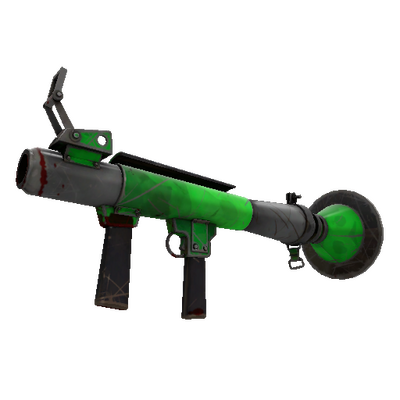 Strange Health and Hell (Green) Rocket Launcher (Battle Scarred)