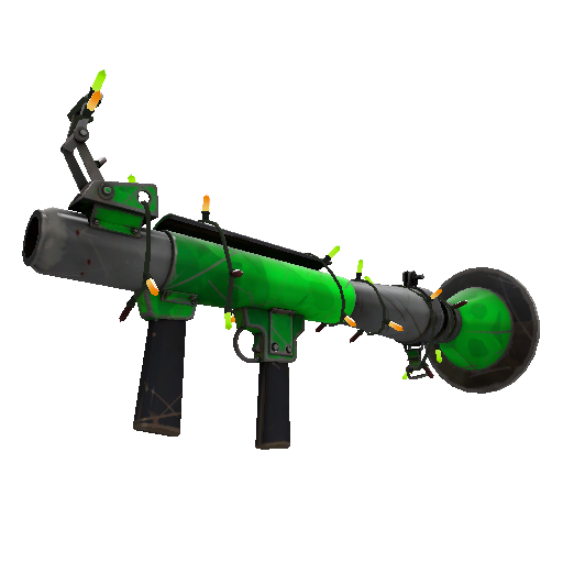 Festivized Health and Hell (Green) Rocket Launcher (Well-Worn)