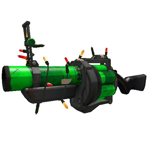 Strange Festivized Specialized Killstreak Health and Hell (Green) Grenade Launcher (Field-Tested)