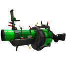 Unusual Festivized Professional Killstreak Health and Hell (Green) Grenade Launcher (Field-Tested)