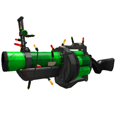 Unusual Festivized Professional Killstreak Health and Hell (Green) Grenade Launcher (Field-Tested)
