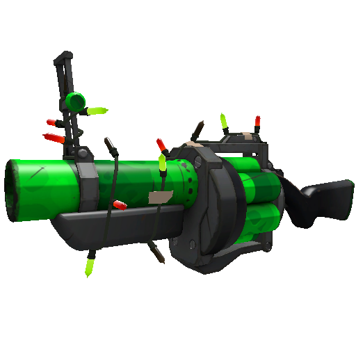 Strange Festivized Health and Hell (Green) Grenade Launcher (Minimal Wear)