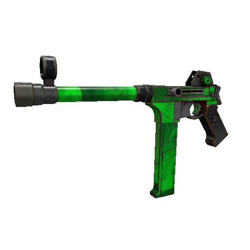 Strange Killstreak Health and Hell (Green) SMG (Well-Worn)