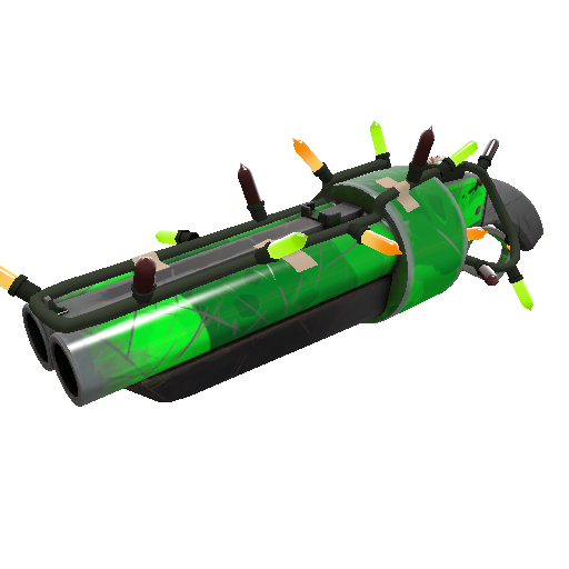 Festivized Health and Hell (Green) Scattergun (Field-Tested)