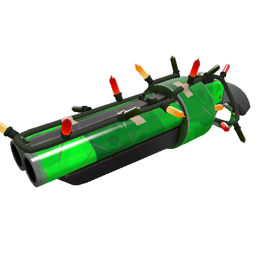 Festivized Health and Hell (Green) Scattergun (Minimal Wear)
