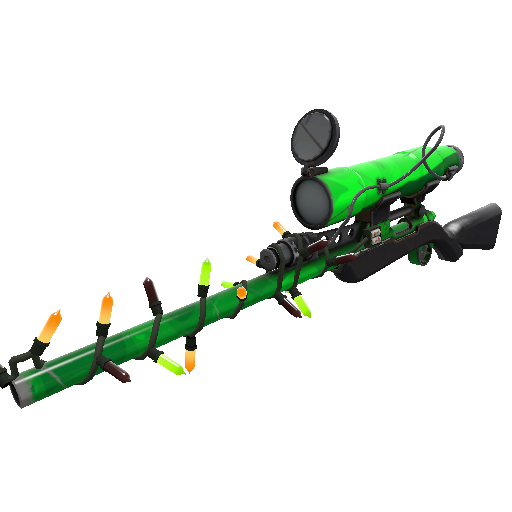 Strange Festivized Specialized Killstreak Health and Hell (Green) Sniper Rifle (Field-Tested)