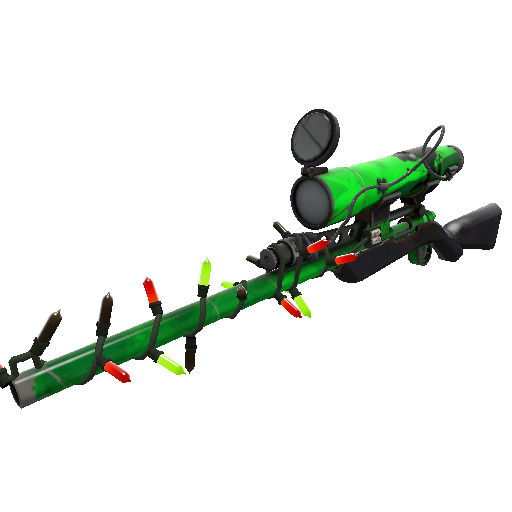 Festivized Killstreak Health and Hell (Green) Sniper Rifle (Well-Worn)